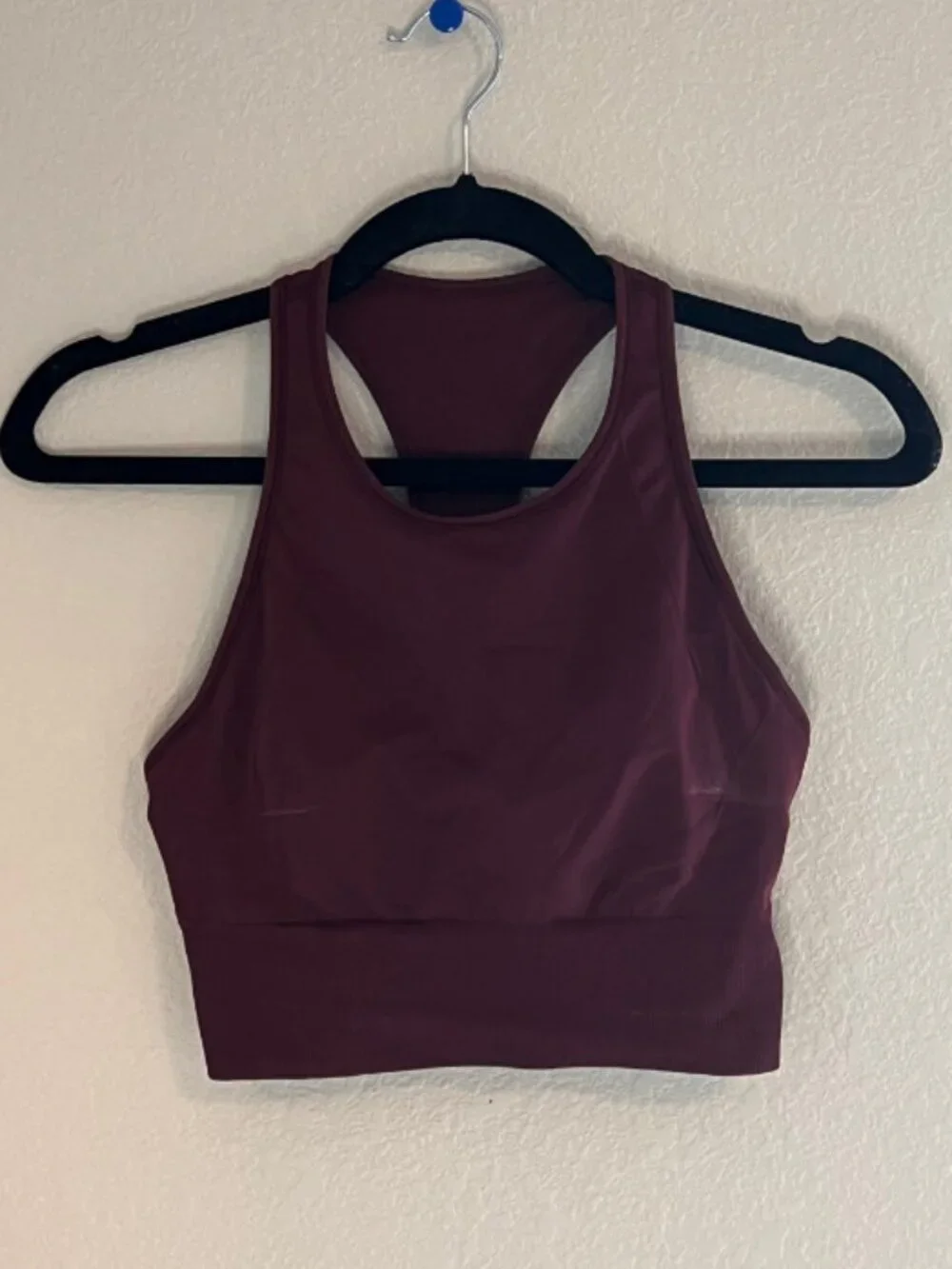 Lululemon Burgundy Racerback Longline Sports Bra Size 6